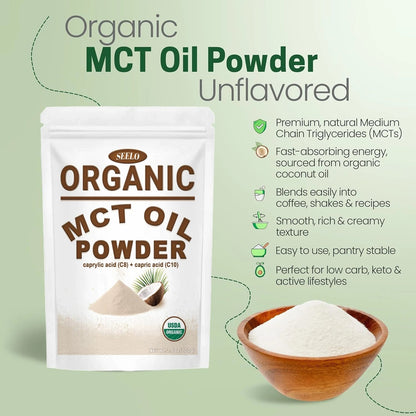 Hot Selling Healthcare Mct Oil Powder C8+C10 Organic Coconut Oil Powder Mct Powder Healthy Matcha Tea