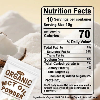 Hot Selling Healthcare Mct Oil Powder C8+C10 Organic Coconut Oil Powder Mct Powder Healthy Matcha Tea