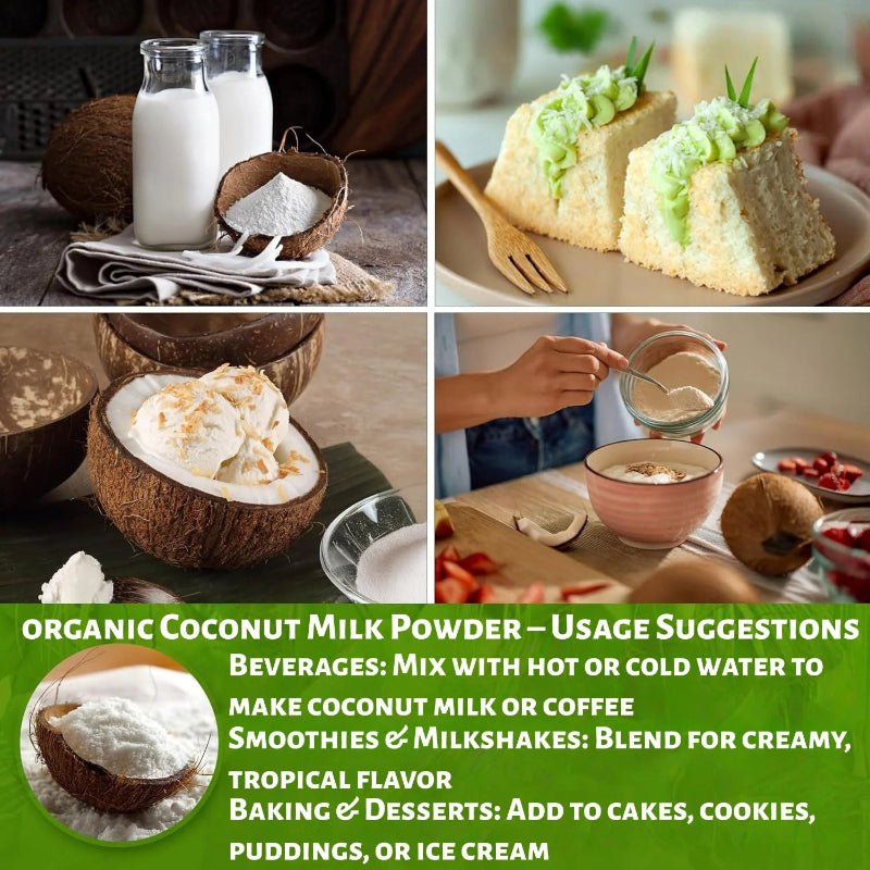 Organic Desiccated Coconut Powder 100% Pure Freeze Organic Dried Coconut Water Powder Healthy Matcha Tea