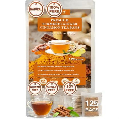Premium Turmeric Ginger Cinnamon Health Tea Improve Digestion Support Brain Weight Skin Sleep Healthy Matcha Tea