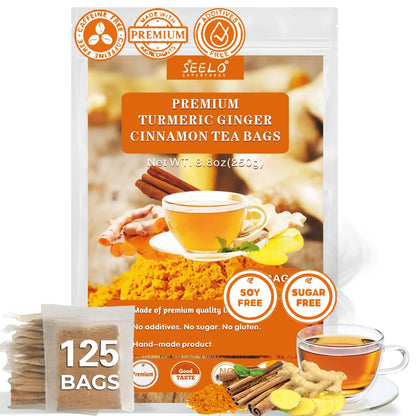 Premium Turmeric Ginger Cinnamon Health Tea Improve Digestion Support Brain Weight Skin Sleep Healthy Matcha Tea