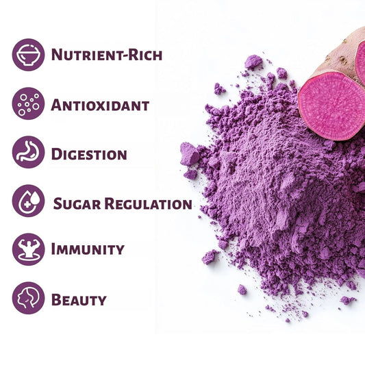 Wholesale Price Natural Organic Purple Sweet Potato Powder 227g Healthy Matcha Tea